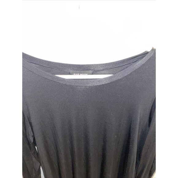 Rae Mode Fashion Tunic Women’s Size Medium Black Modal Blend Long Sleeve Round - Picture 3 of 12